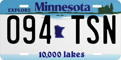 MN license plate 094TSN