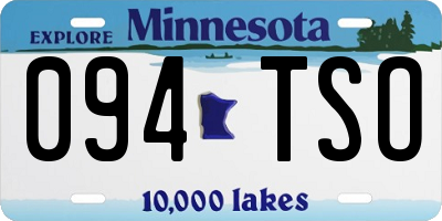 MN license plate 094TSO