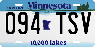 MN license plate 094TSV