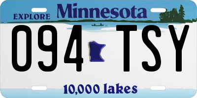 MN license plate 094TSY