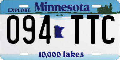MN license plate 094TTC