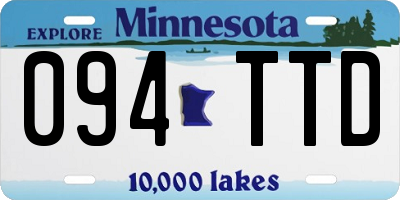 MN license plate 094TTD