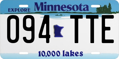 MN license plate 094TTE