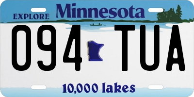 MN license plate 094TUA