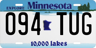 MN license plate 094TUG