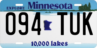 MN license plate 094TUK