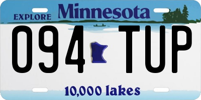 MN license plate 094TUP