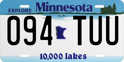 MN license plate 094TUU