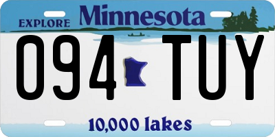 MN license plate 094TUY