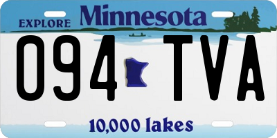 MN license plate 094TVA