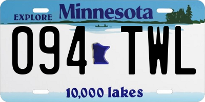 MN license plate 094TWL