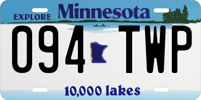 MN license plate 094TWP