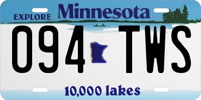 MN license plate 094TWS