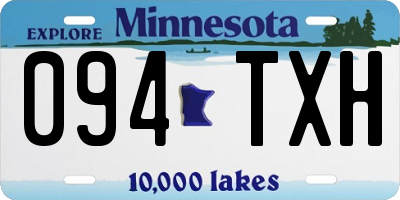 MN license plate 094TXH