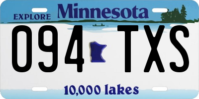 MN license plate 094TXS