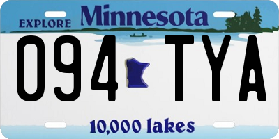 MN license plate 094TYA