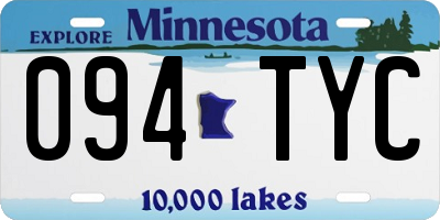 MN license plate 094TYC