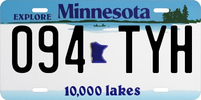 MN license plate 094TYH