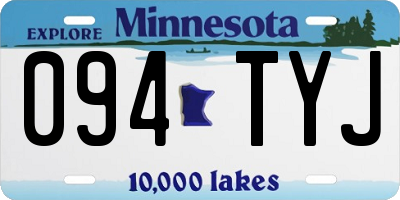 MN license plate 094TYJ