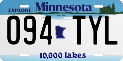 MN license plate 094TYL