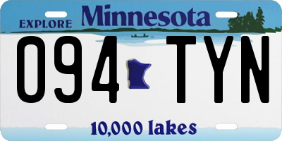 MN license plate 094TYN
