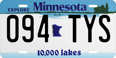 MN license plate 094TYS