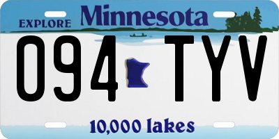 MN license plate 094TYV