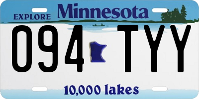 MN license plate 094TYY