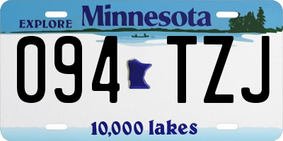 MN license plate 094TZJ
