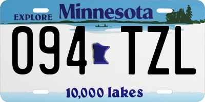 MN license plate 094TZL