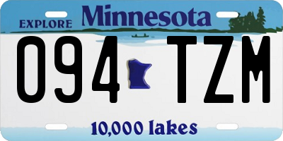 MN license plate 094TZM