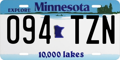 MN license plate 094TZN