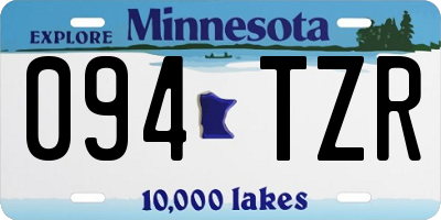 MN license plate 094TZR
