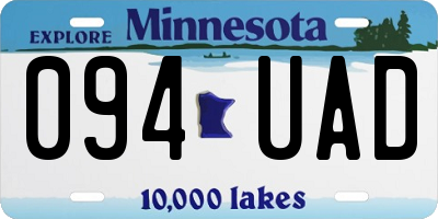 MN license plate 094UAD
