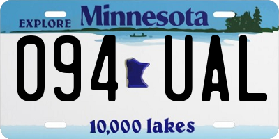 MN license plate 094UAL
