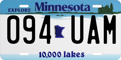 MN license plate 094UAM
