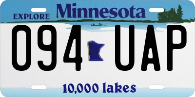 MN license plate 094UAP
