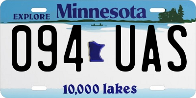 MN license plate 094UAS