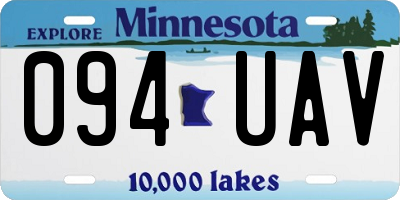 MN license plate 094UAV