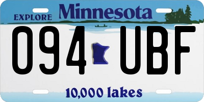 MN license plate 094UBF