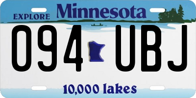 MN license plate 094UBJ