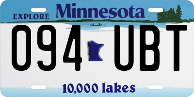 MN license plate 094UBT