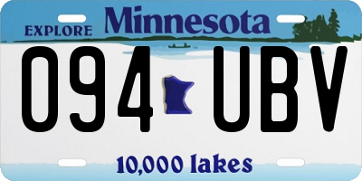 MN license plate 094UBV
