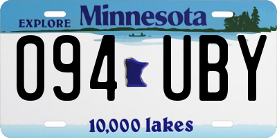 MN license plate 094UBY