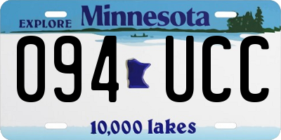 MN license plate 094UCC