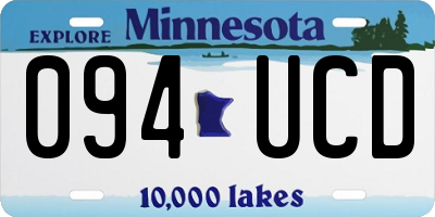 MN license plate 094UCD