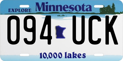 MN license plate 094UCK