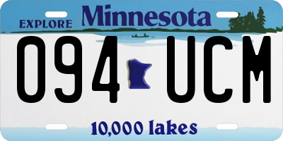 MN license plate 094UCM