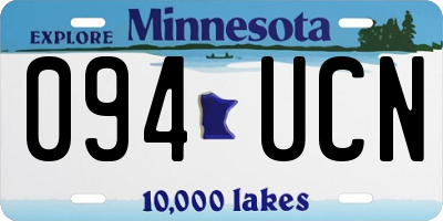 MN license plate 094UCN