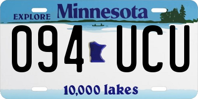 MN license plate 094UCU